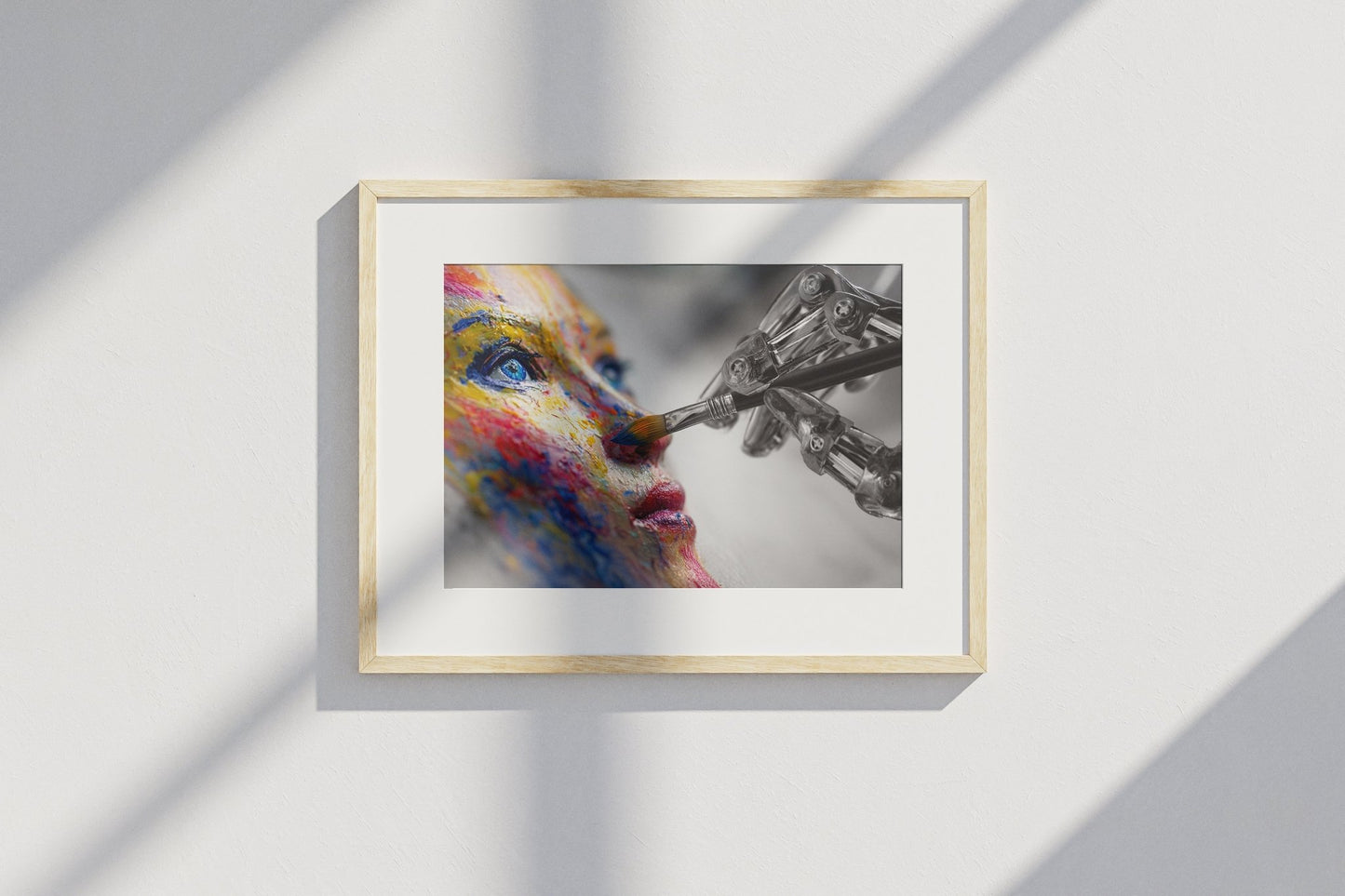 Robotic Hand Painting Art – A3 Unframed Canvas Print - Inkscape