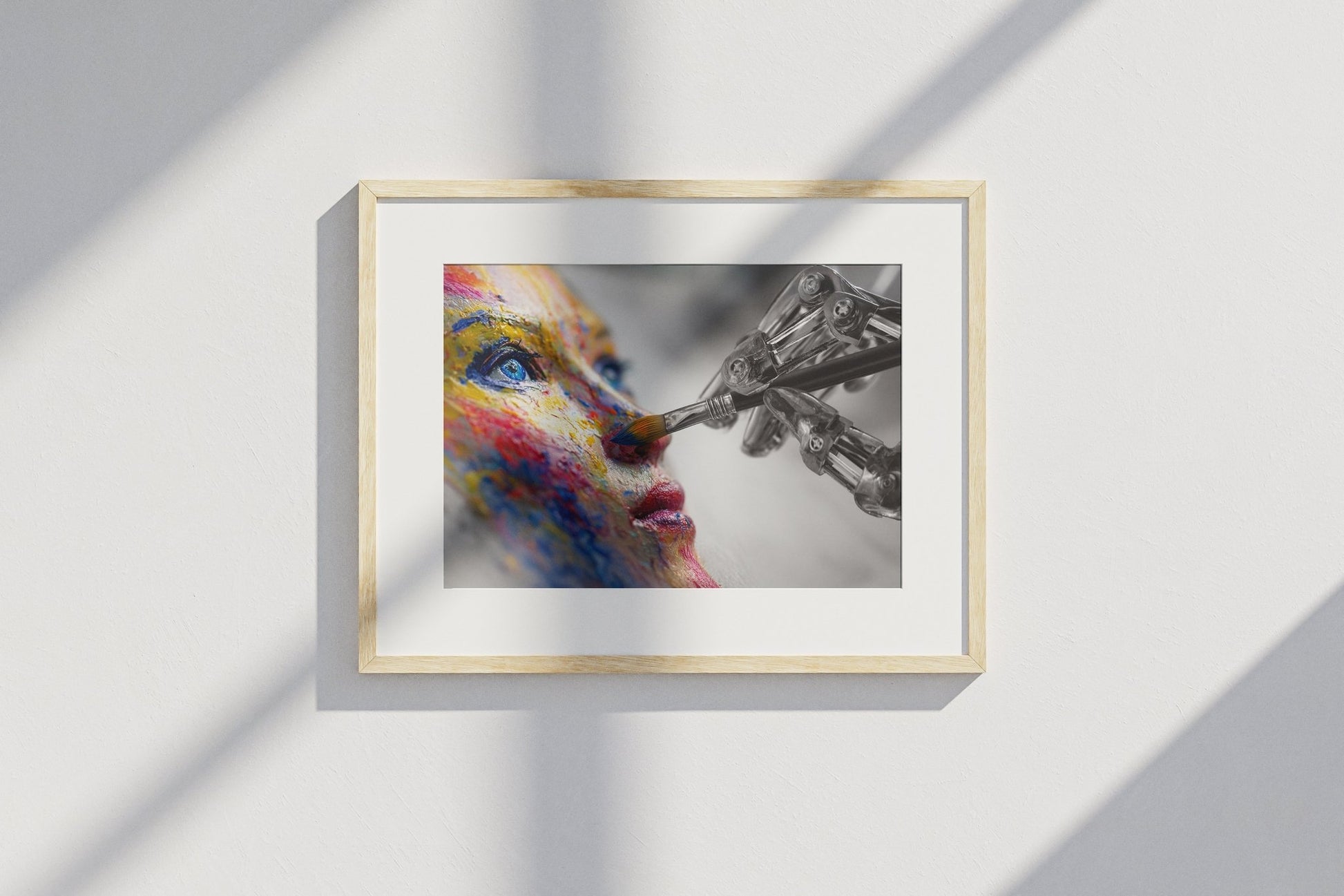Robotic Hand Painting Art – A3 Unframed Canvas Print - Inkscape