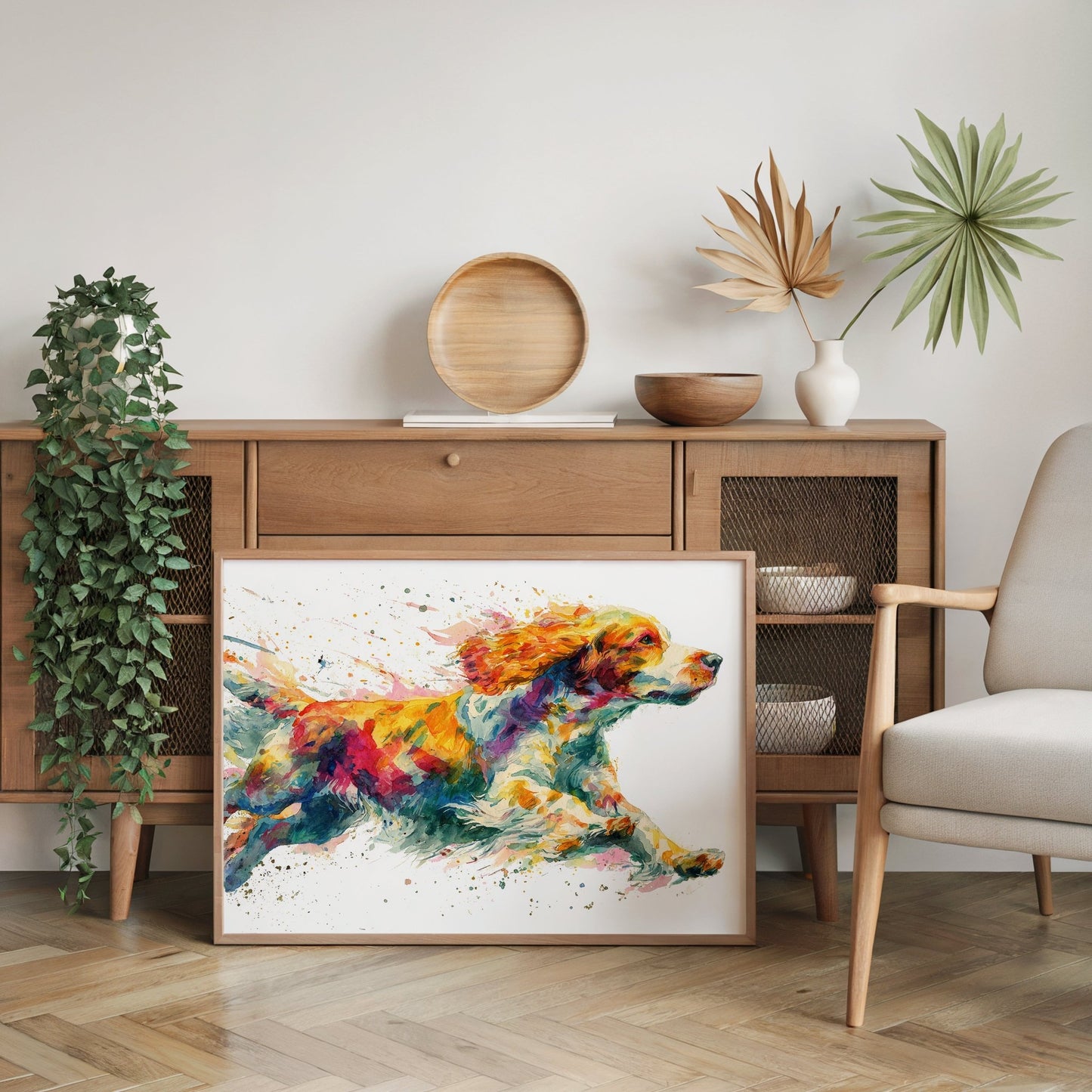 Springer Spaniel Wall Art Print – A3 Unframed Dog Art also other sizes. - Inkscape