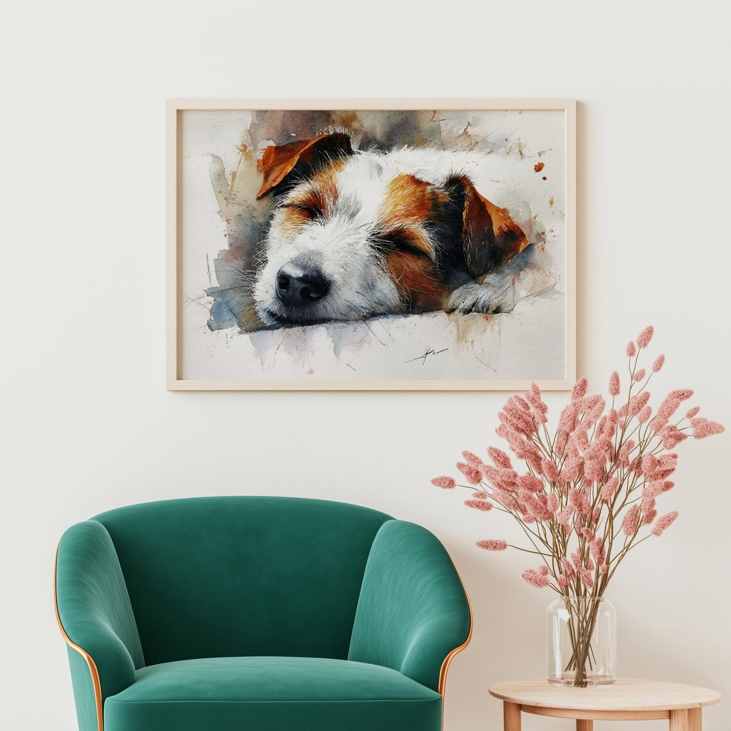 Watercolor Jack Russell Wall Art – A3 Unframed Print - Inkscape