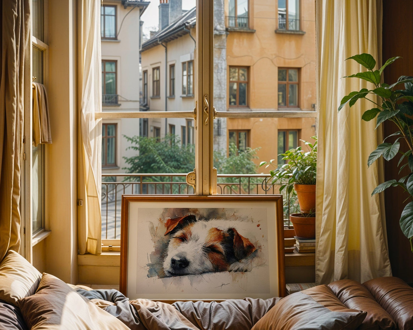 Watercolor Jack Russell Wall Art – A3 Unframed Print - Inkscape